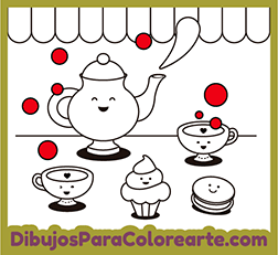 Dibujos de comidas dulces para colorear