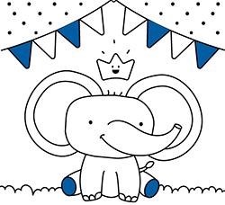 Dibujos para Colorear Elefante