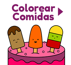 Dibujos de comidas para pintar