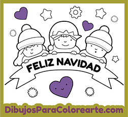 Dibujos de Navidad para pintar. Dibujos para Colorearte