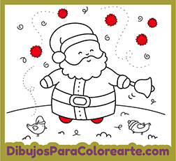 Dibujos de Papá Noel para colorear online o imprimir