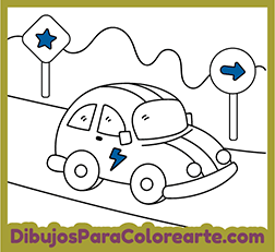 Dibujos para colorear coche