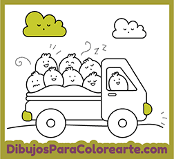 Dibujos para colorear camión