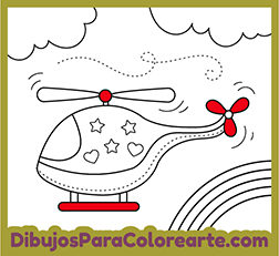 Dibujos para colorear helicóptero
